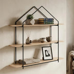 3 Tier Wooden Wall Shelves
