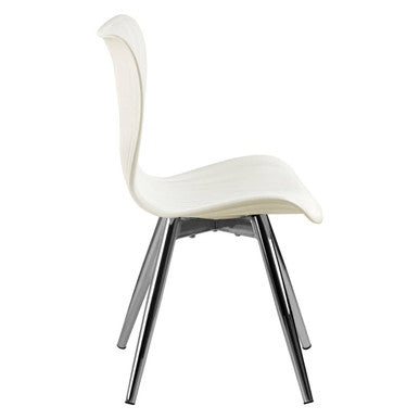White Textured Dining Chair