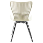 White Textured Dining Chair