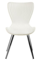 White Textured Dining Chair