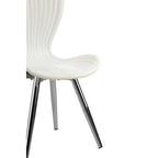 White Textured Dining Chair