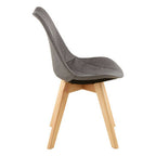 Grey Diamond Pattern Dining Chair