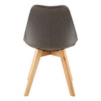 Grey Diamond Pattern Dining Chair