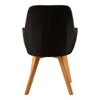 Black Dining Chair with Angular Legs