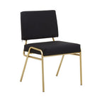 Black Linen Chair