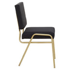 Black Linen Chair