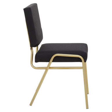 Black Linen Chair