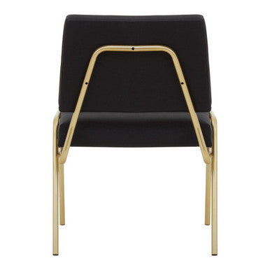 Black Linen Chair