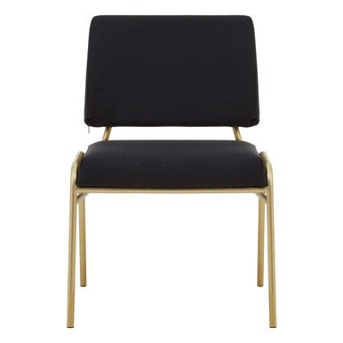 Black Linen Chair
