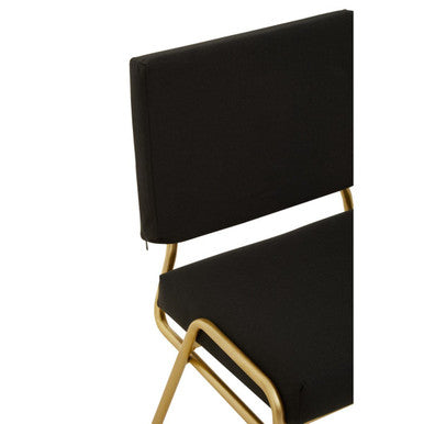 Black Linen Chair