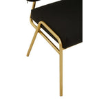 Black Linen Chair
