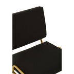 Black Linen Chair