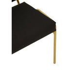Black Linen Chair