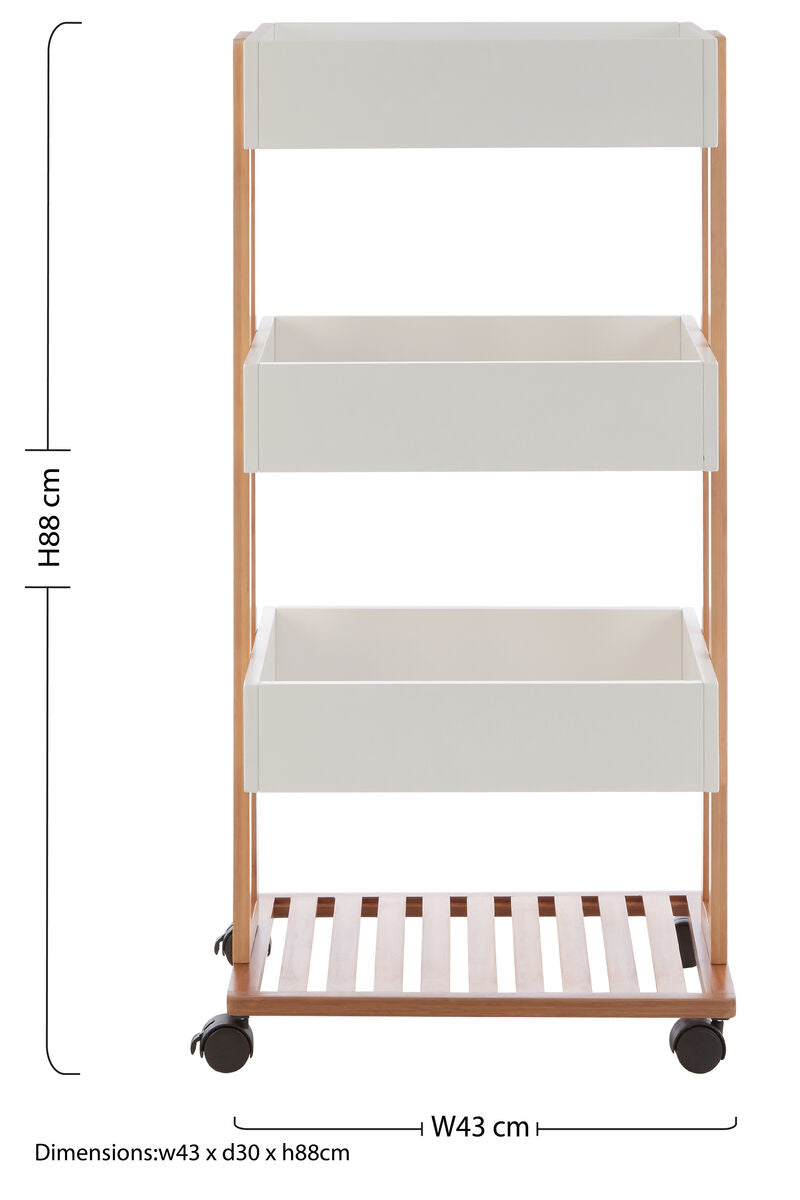 4 Tier Storage Trolley