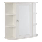 Seven Shelf Mirrored Door Bathroom Cabinet