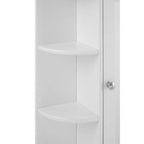 Seven Shelf Mirrored Door Bathroom Cabinet