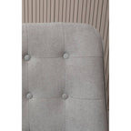 Grey Linen Effect Accent Chair with Stitched Detail