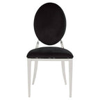 Stackable Silver Finish Dining Chair