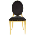 Stackable Gold Finish Dining Chair