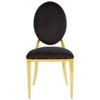Stackable Gold Finish Dining Chair