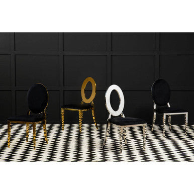 Stackable Gold Finish Dining Chair