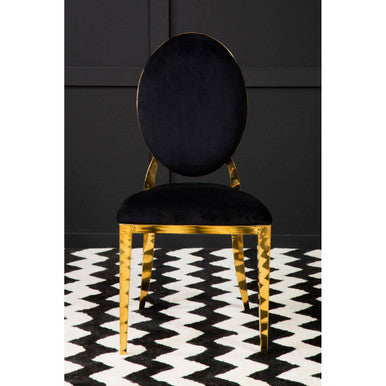 Stackable Gold Finish Dining Chair