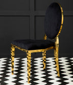 Stackable Gold Finish Dining Chair