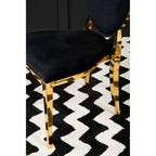 Stackable Gold Finish Dining Chair