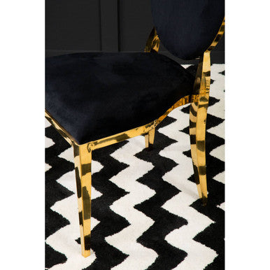 Stackable Gold Finish Dining Chair