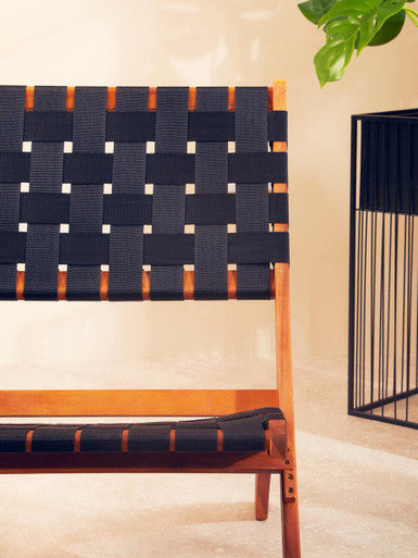 Black Woven Chair