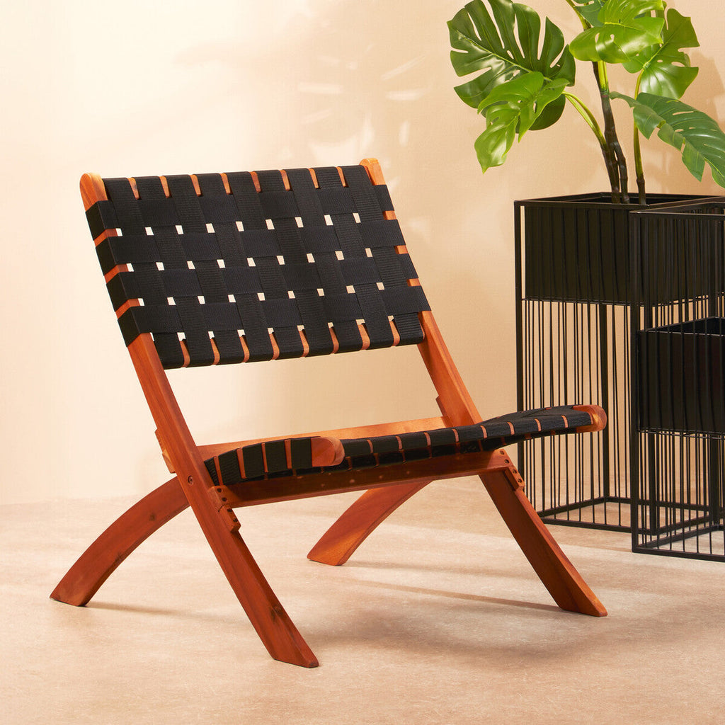 Black Woven Chair
