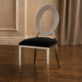 Stackable Silver Frame Dining Chair