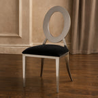 Stackable Silver Frame Dining Chair