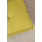 Green Linen 3 Seater Sofa Bed