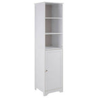 White Wooden Tall Cabinet