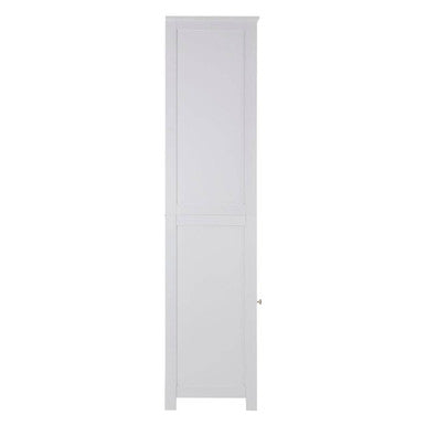 White Wooden Tall Cabinet