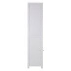 White Wooden Tall Cabinet
