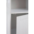 White Wooden Tall Cabinet