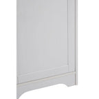 White Wooden Tall Cabinet