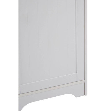 White Wooden Tall Cabinet