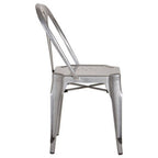 Vintage Style Grey Metal Chair