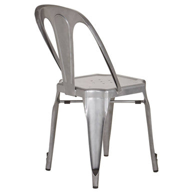 Vintage Style Grey Metal Chair