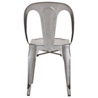 Vintage Style Grey Metal Chair