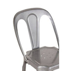 Vintage Style Grey Metal Chair