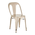 Champagne Finish Metal Chair