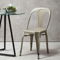 Champagne Finish Metal Chair