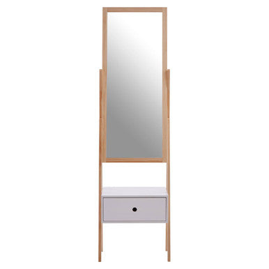 Single Drawer Floor Mirror