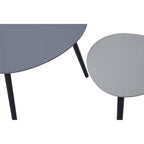 Grey Gloss Finish Set of 2 Nesting Tables