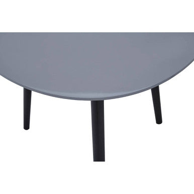 Grey Gloss Finish Set of 2 Nesting Tables