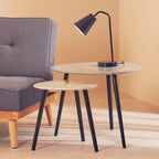 Grey Gloss Finish Set of 2 Nesting Tables